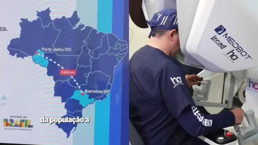 SUS faz 1ª telecirurgia robótica com médico a 2.700 km SUS faz 1ª telecirurgia robótica com médico a 2.700 km